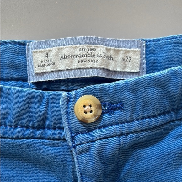 Abercrombie & Fitch Low Rise Blue Y2K Shorts Size‎ 4 Size 27 - Picture 3 of 11